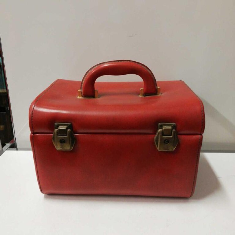 4828647 Beauty case vintage rosso