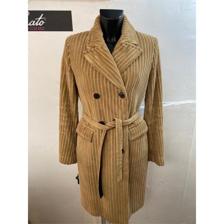 4820945 Cappotto donna fay velluto beige